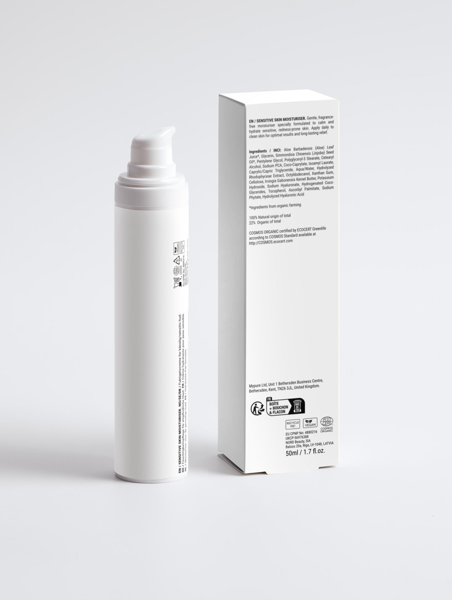 Sensitive Skin Moisturiser, Fragrance Free